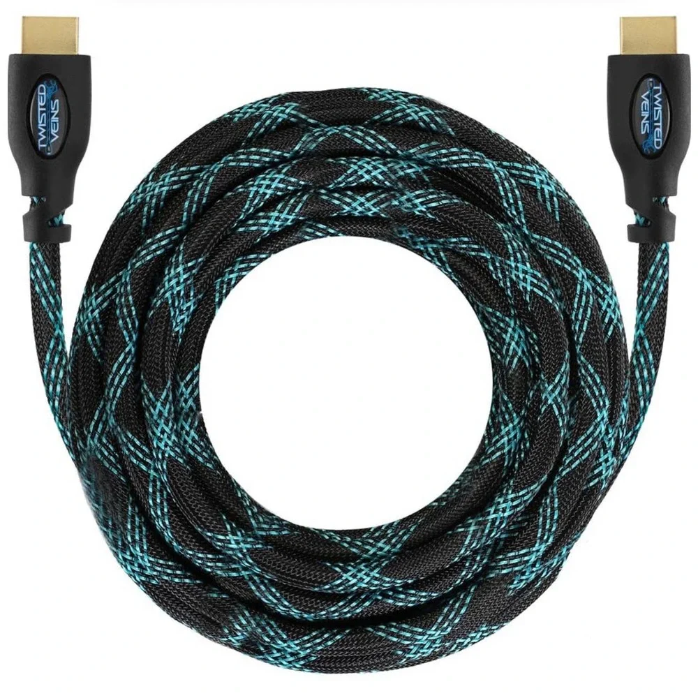 Twisted Veins HDMI Cable Premium HDMI Cord Type High Speed with Ethernet